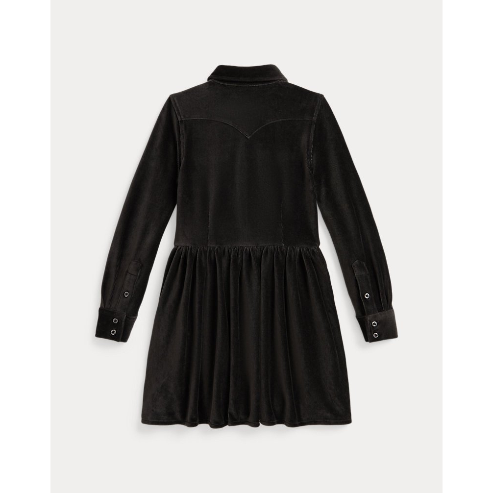 'Velour Western Shirtdress' für Mädchen