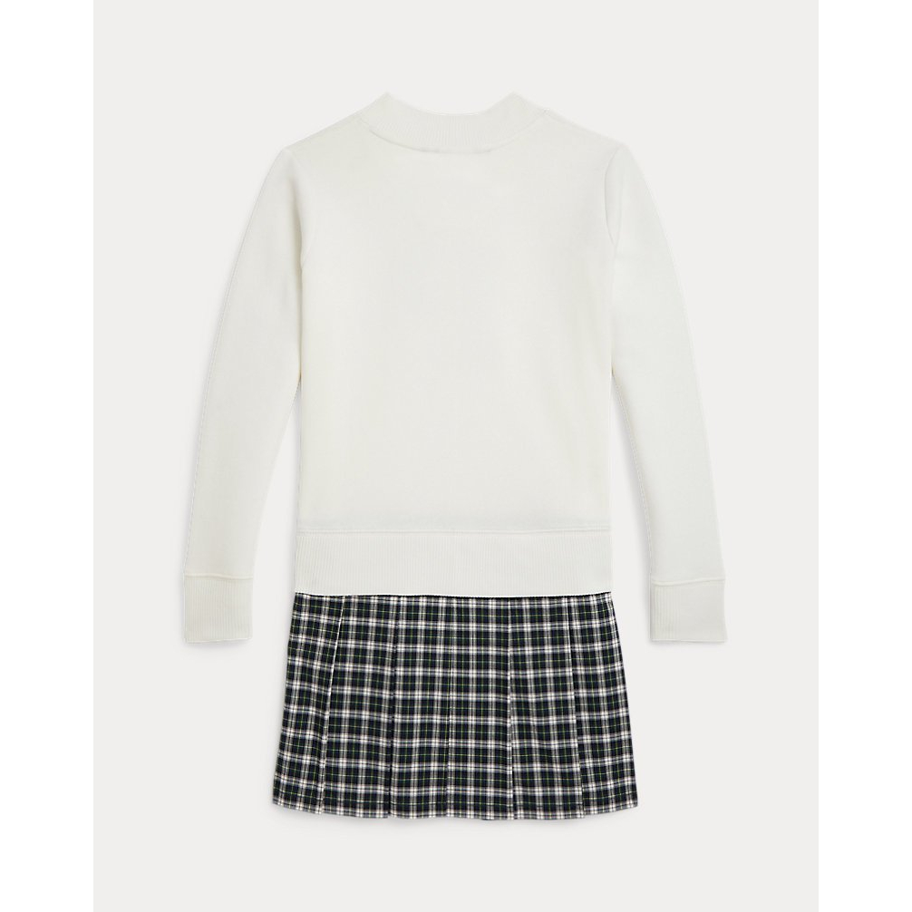 Girl's 'Letterman Fleece Sweatshirt Dress'