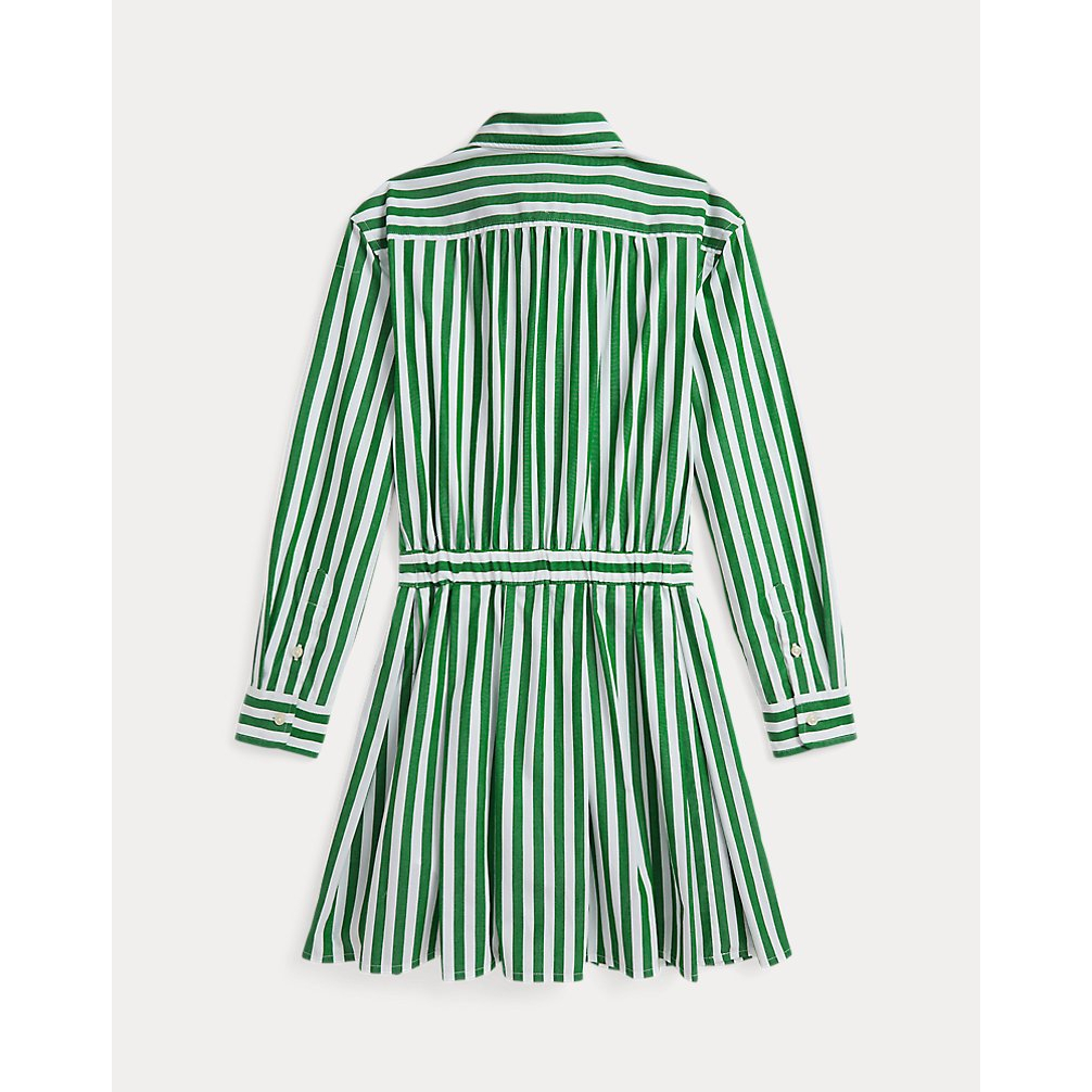 'Striped Cotton Poplin Shirtdress' pour Filles