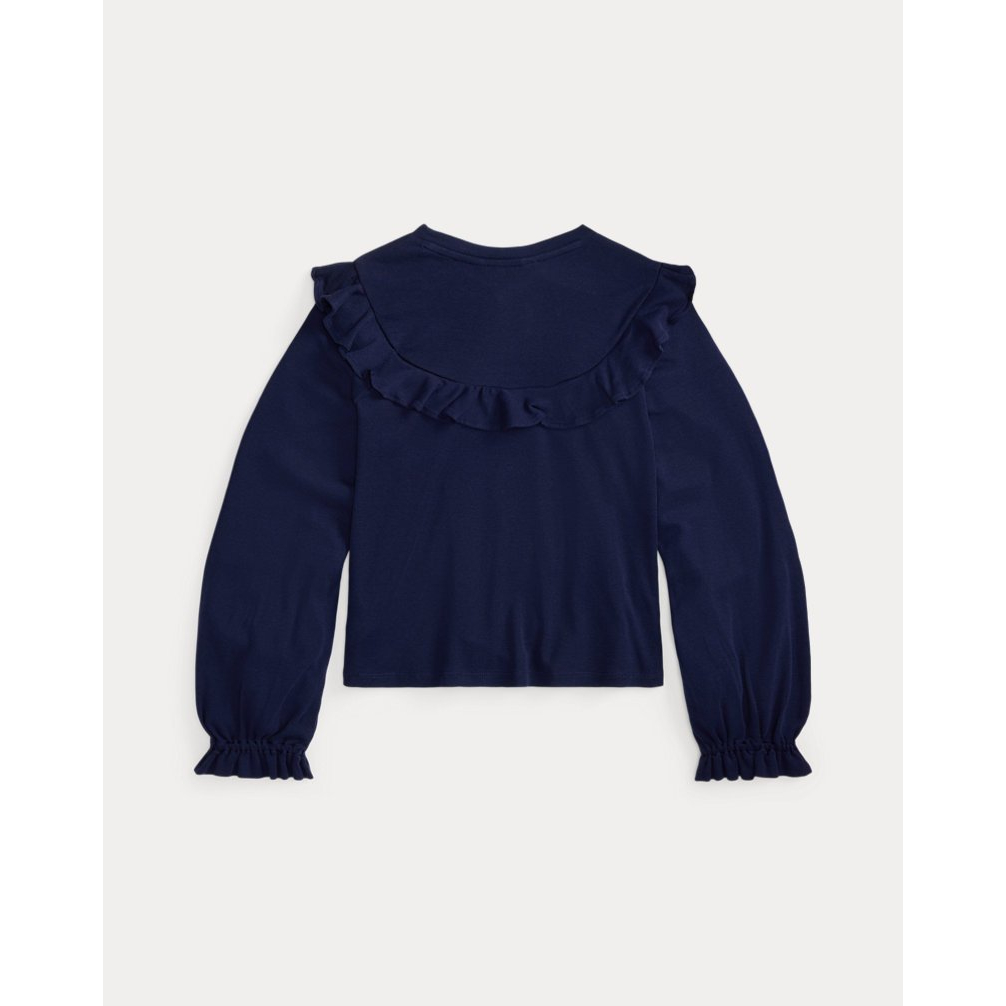 Girl's 'Ruffled Cotton-Modal Top'