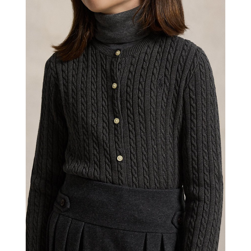 'Mini-Cable Cotton Cardigan' pour Filles