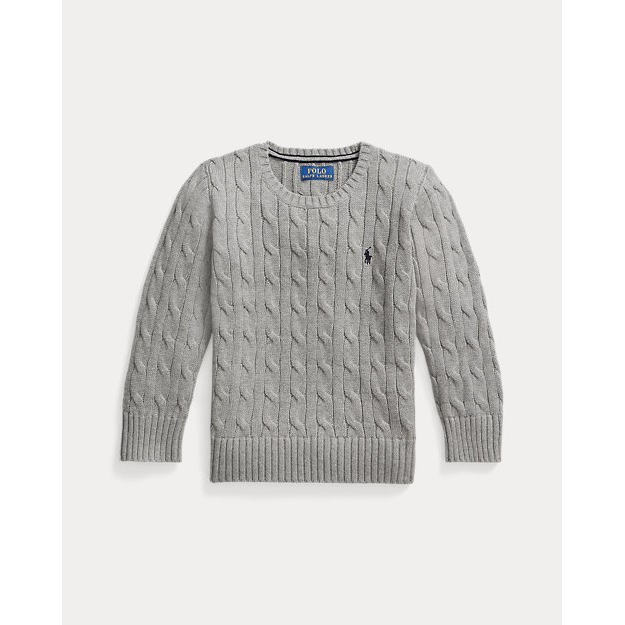 'Cable-Knit Cotton Sweater' für Jungen