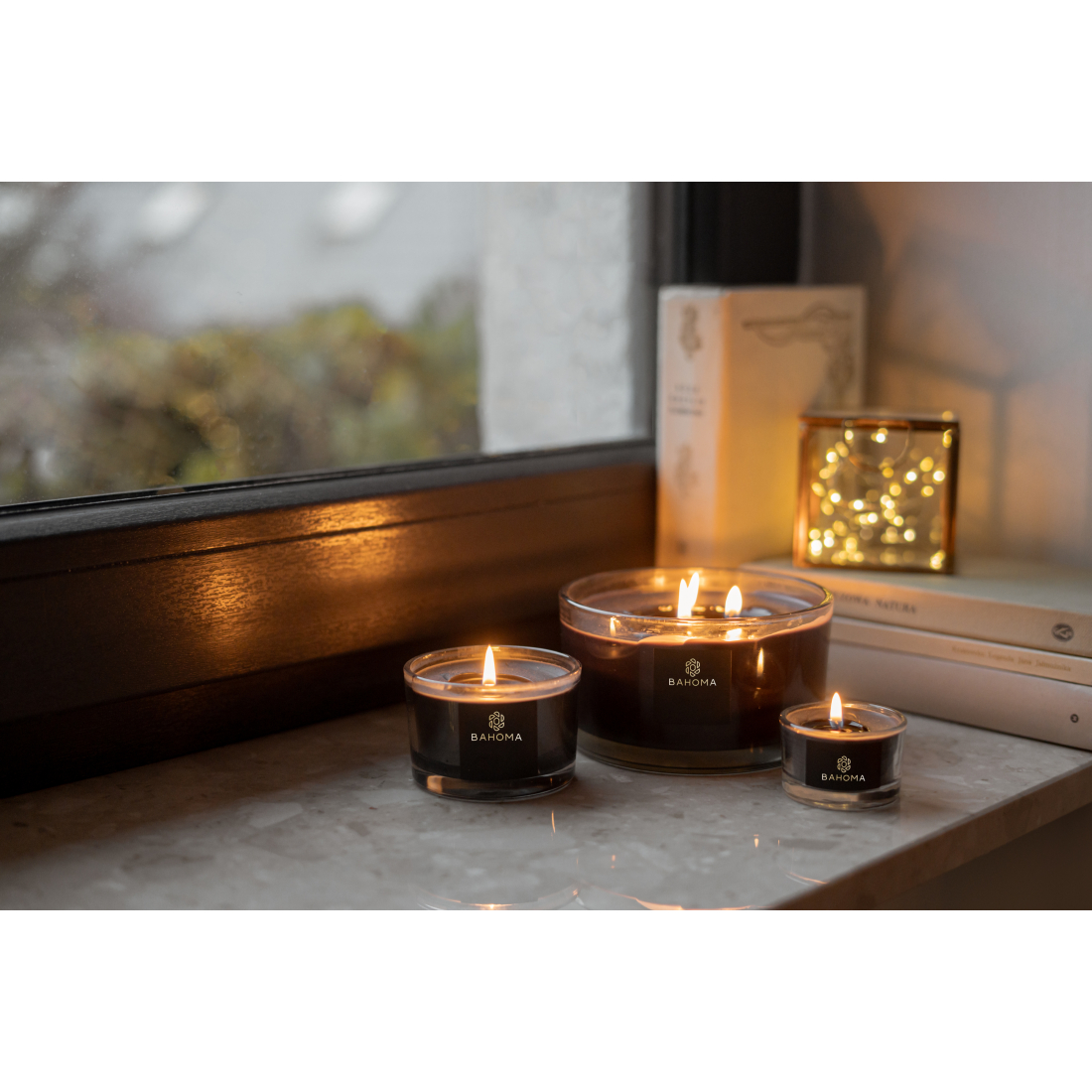 Set de bougies 'Everlasting' - Vanilla Black 1050 g