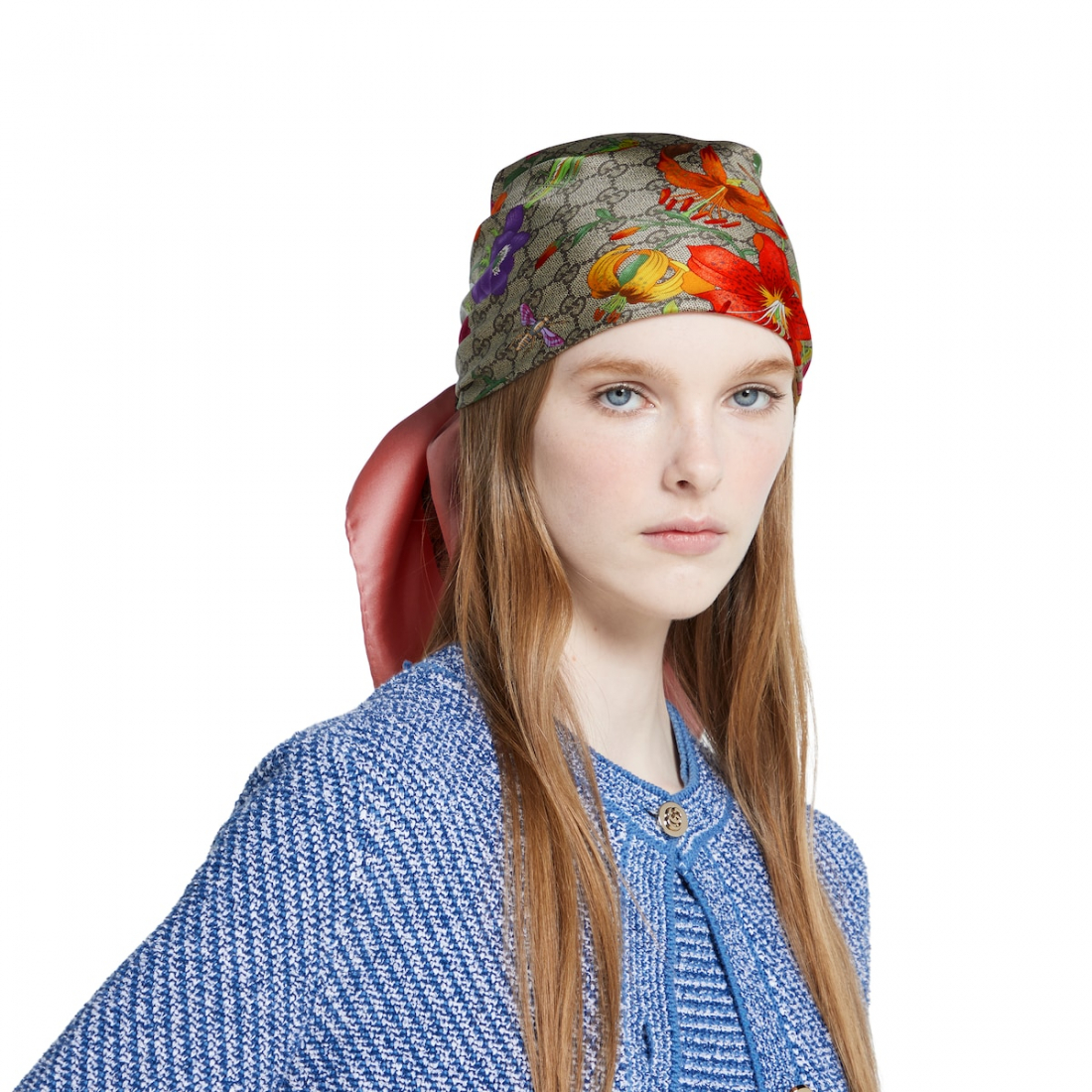 Foulard en soie 'Printed Floral' pour Femmes