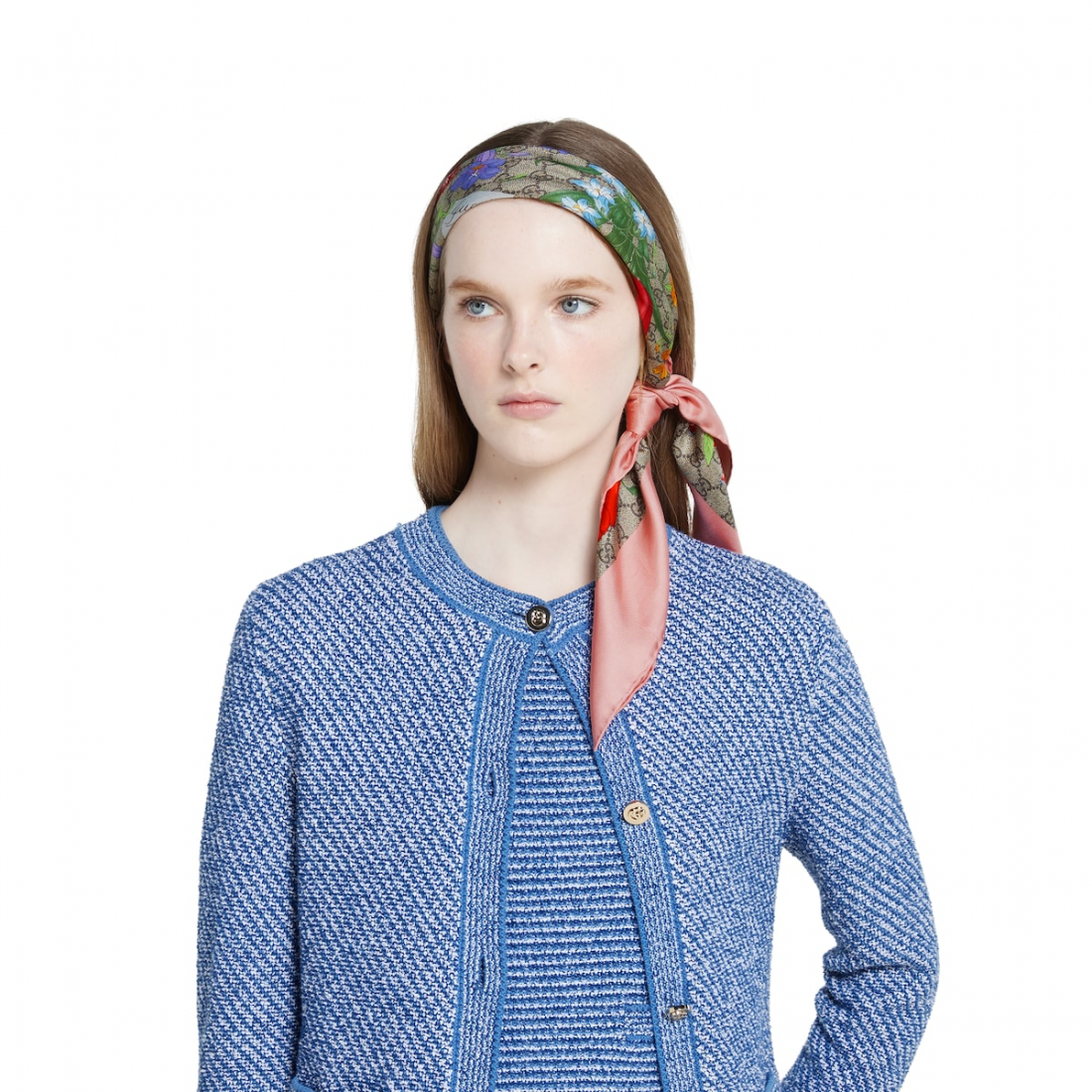 Foulard en soie 'Printed Floral' pour Femmes