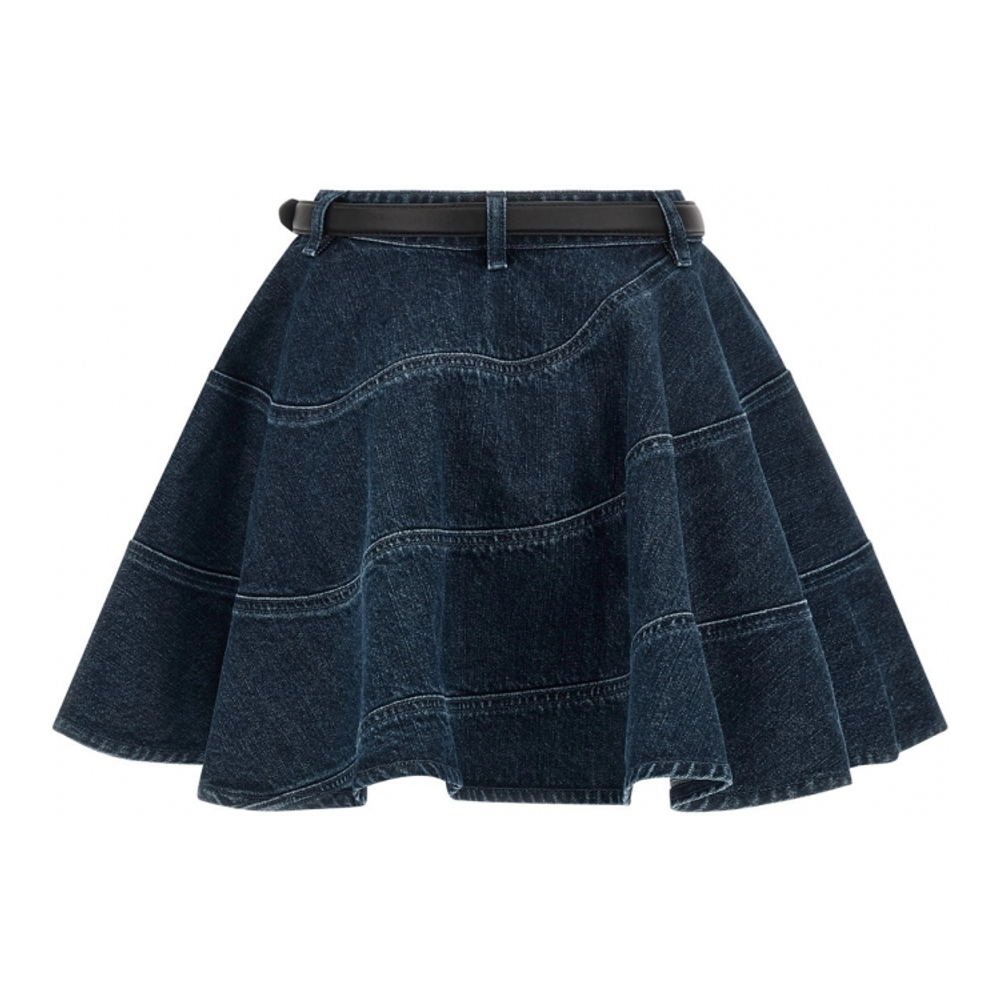 Women's 'Flared Denim' Mini Skirt