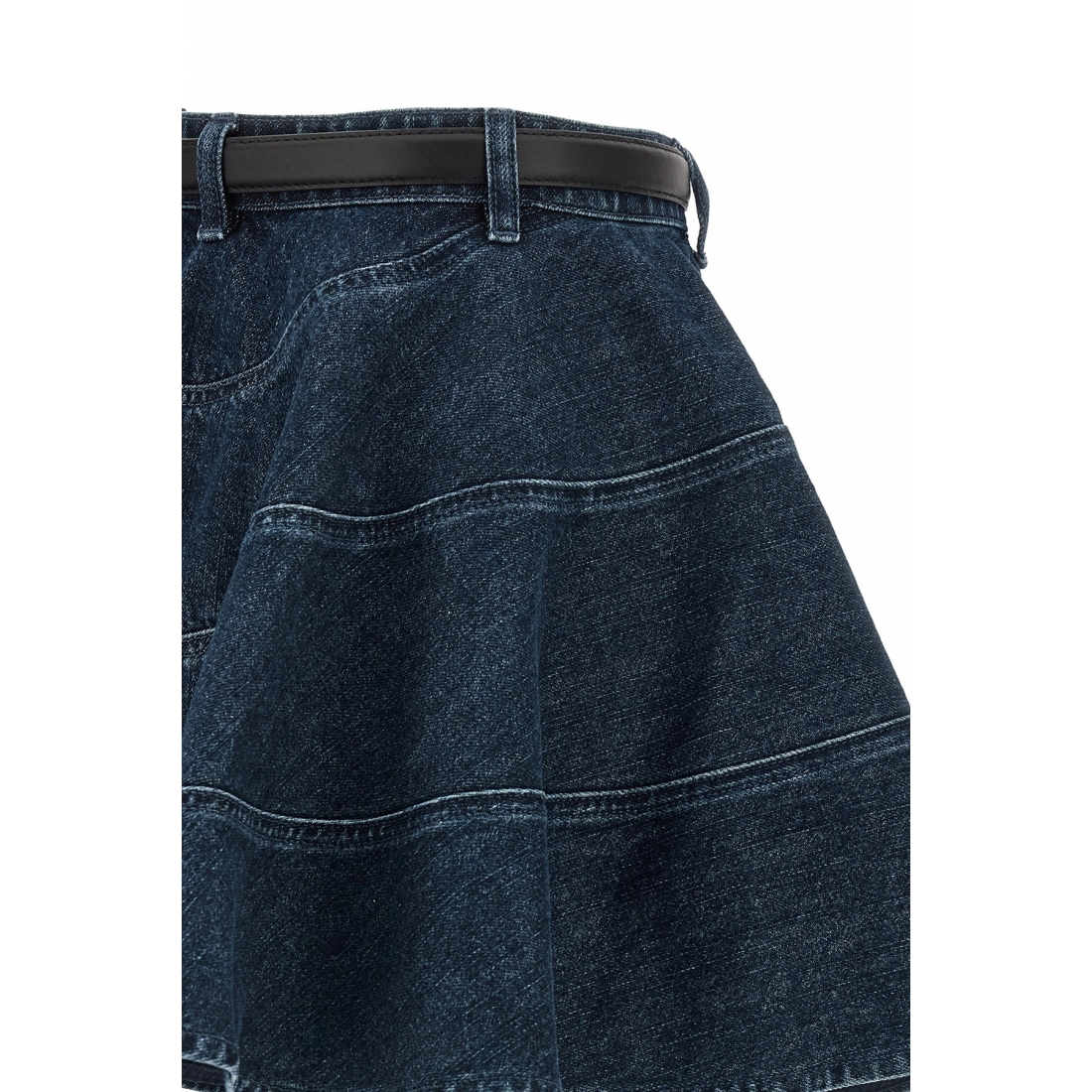 Women's 'Flared Denim' Mini Skirt