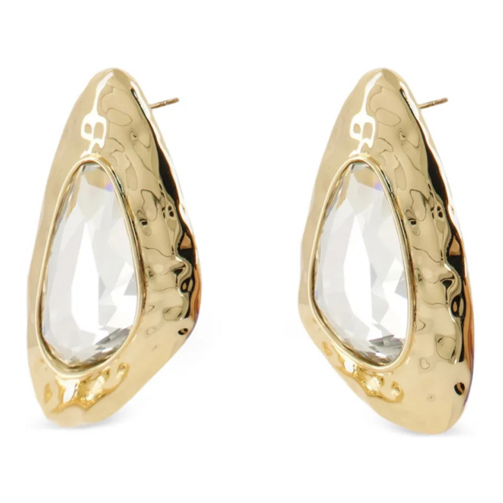 Women's 'Crystal-Embellished Hammered' Earrings