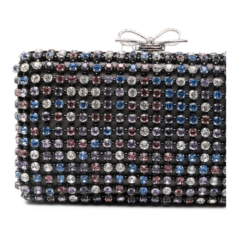 Women's 'Chainmail Crystal-Embellished Mini' Clutch