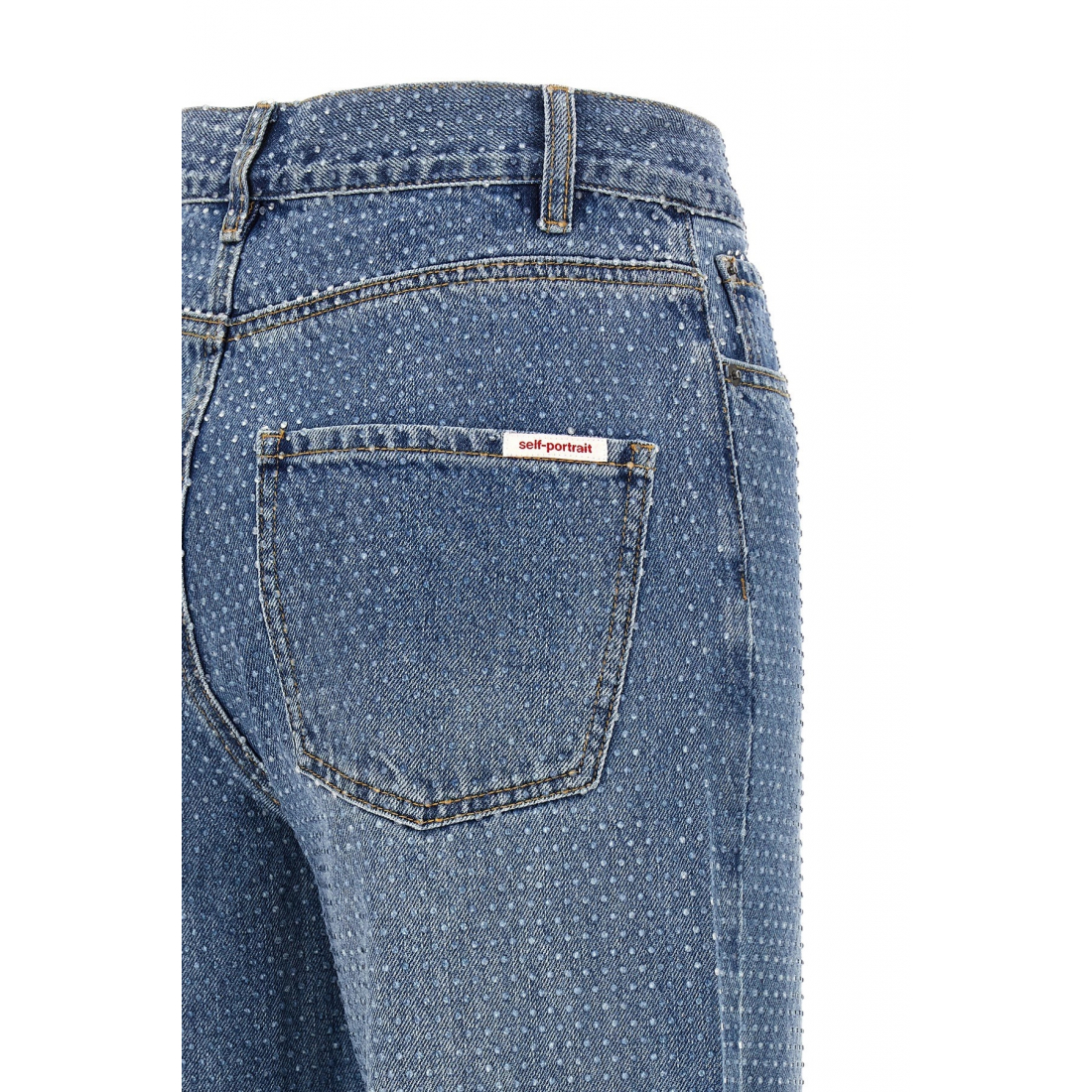 Women's 'Rhinestone Denim Straight Leg' Jeans