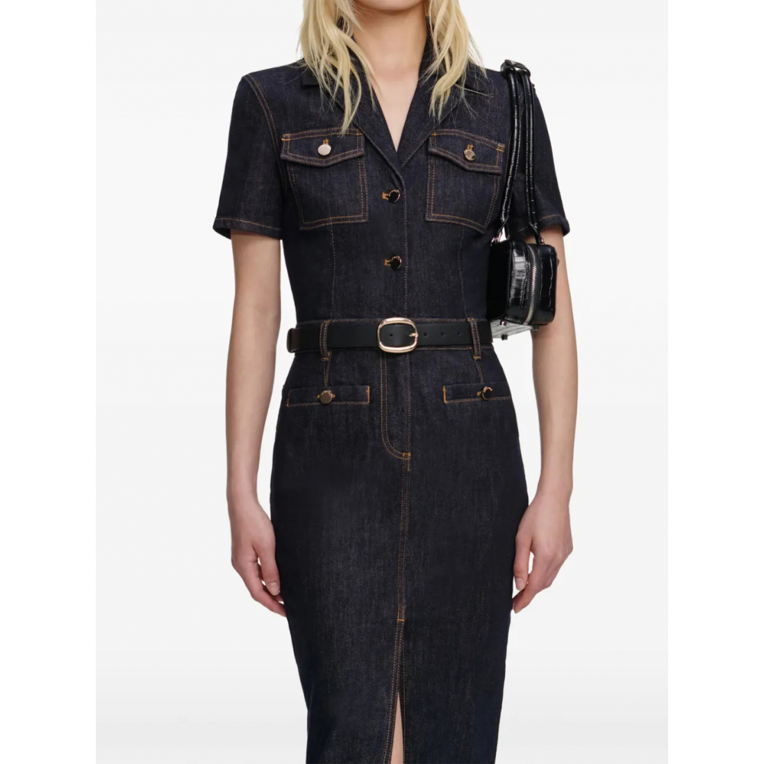 Women's 'Denim-Shirt' Midi Dress