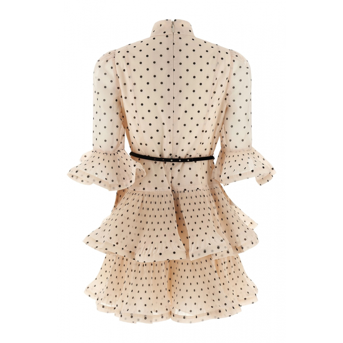 Robe mini 'Pleated Sleeved' pour Femmes