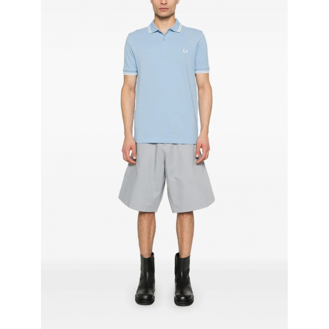 Men's 'x Fred Perry Striped-Trim' Polo Shirt