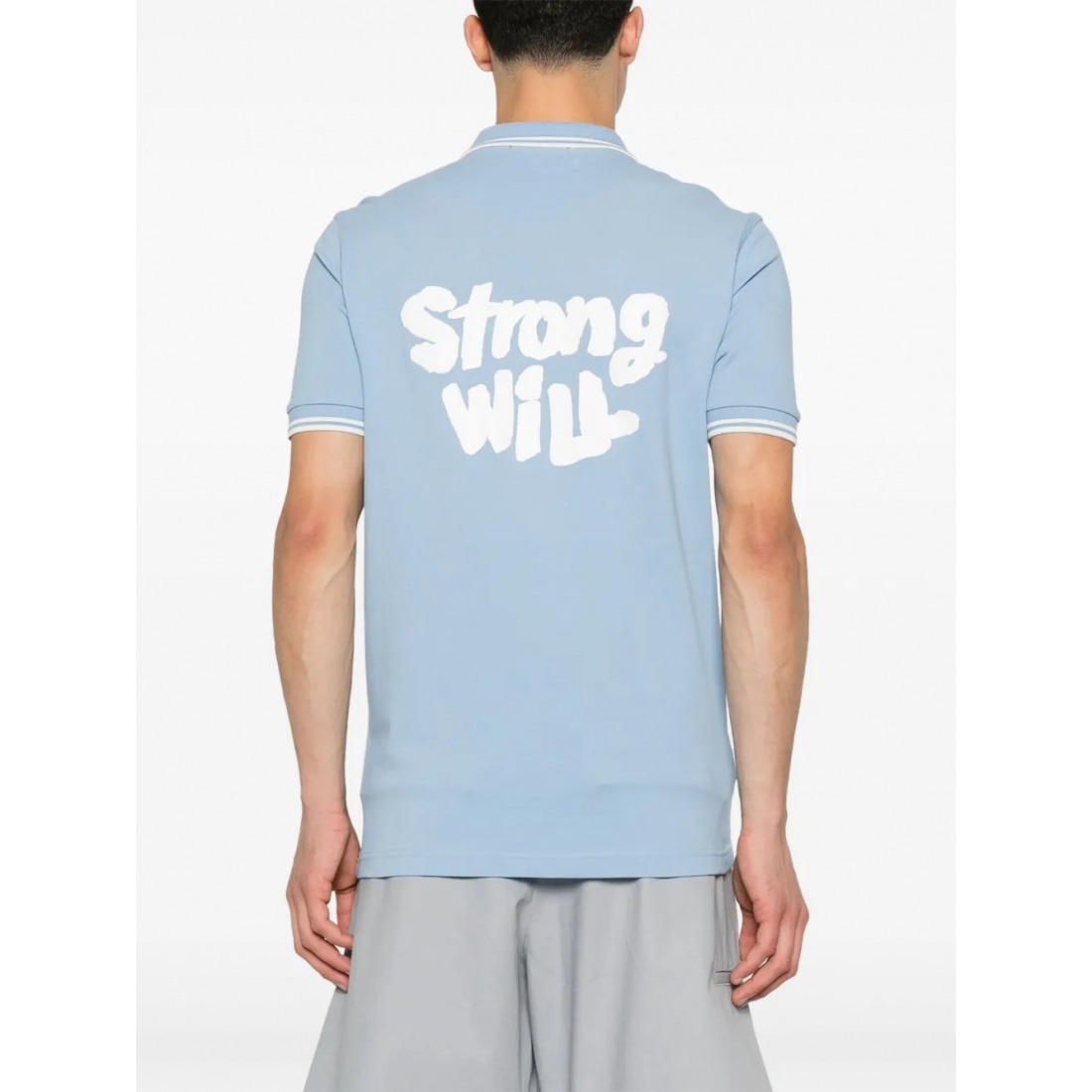 Men's 'x Fred Perry Striped-Trim' Polo Shirt