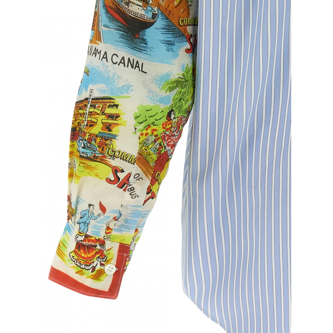 Men's 'Striped Patterned-Sleeve' Shirt