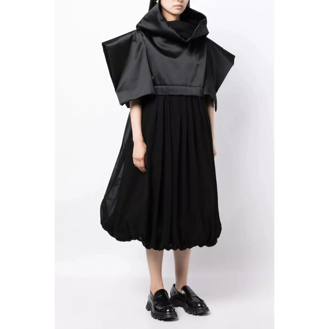 Women's 'Two-Material' Midi Dress