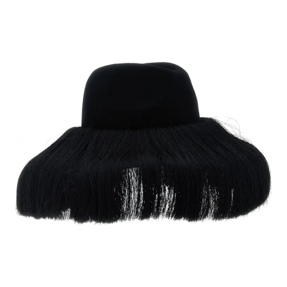 Women's 'x Hizume Fringed-Brim' Fedora Hat