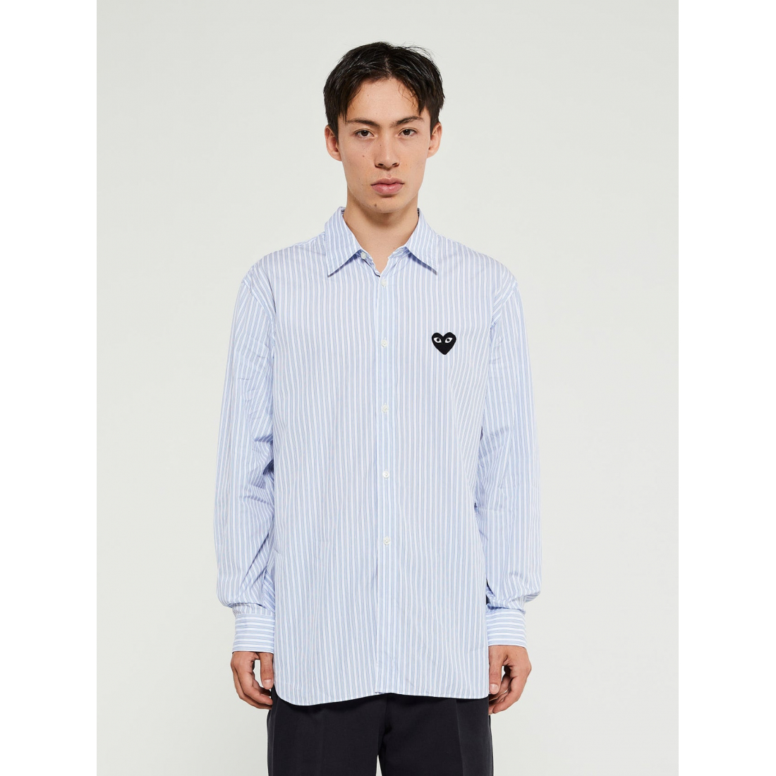'Logo Patch Striped' Shirt