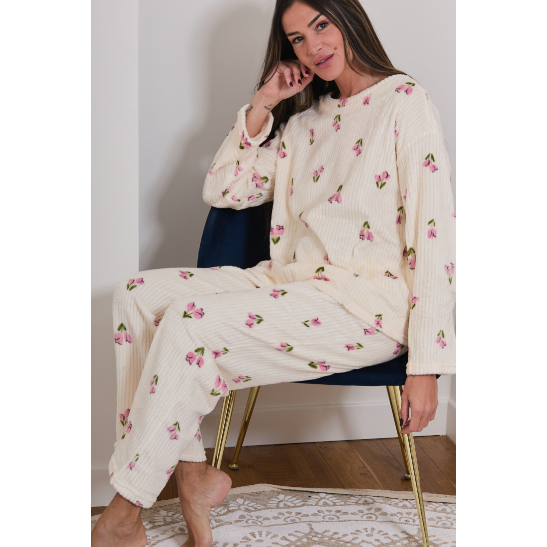 Pyjama 'Pasta' pour Femmes - 2 Pièces