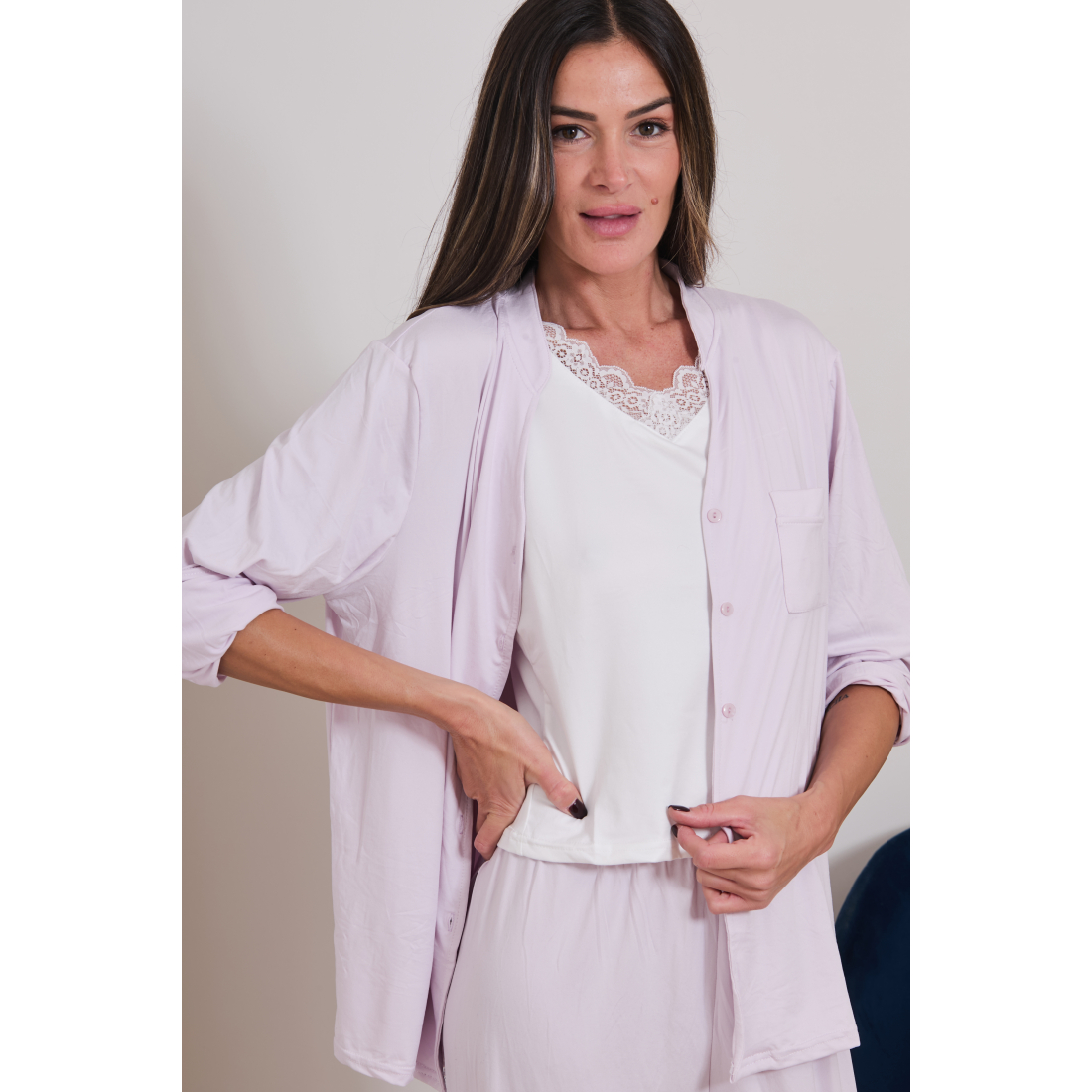 Pyjama 'Aneth' pour Femmes - 3 Pièces