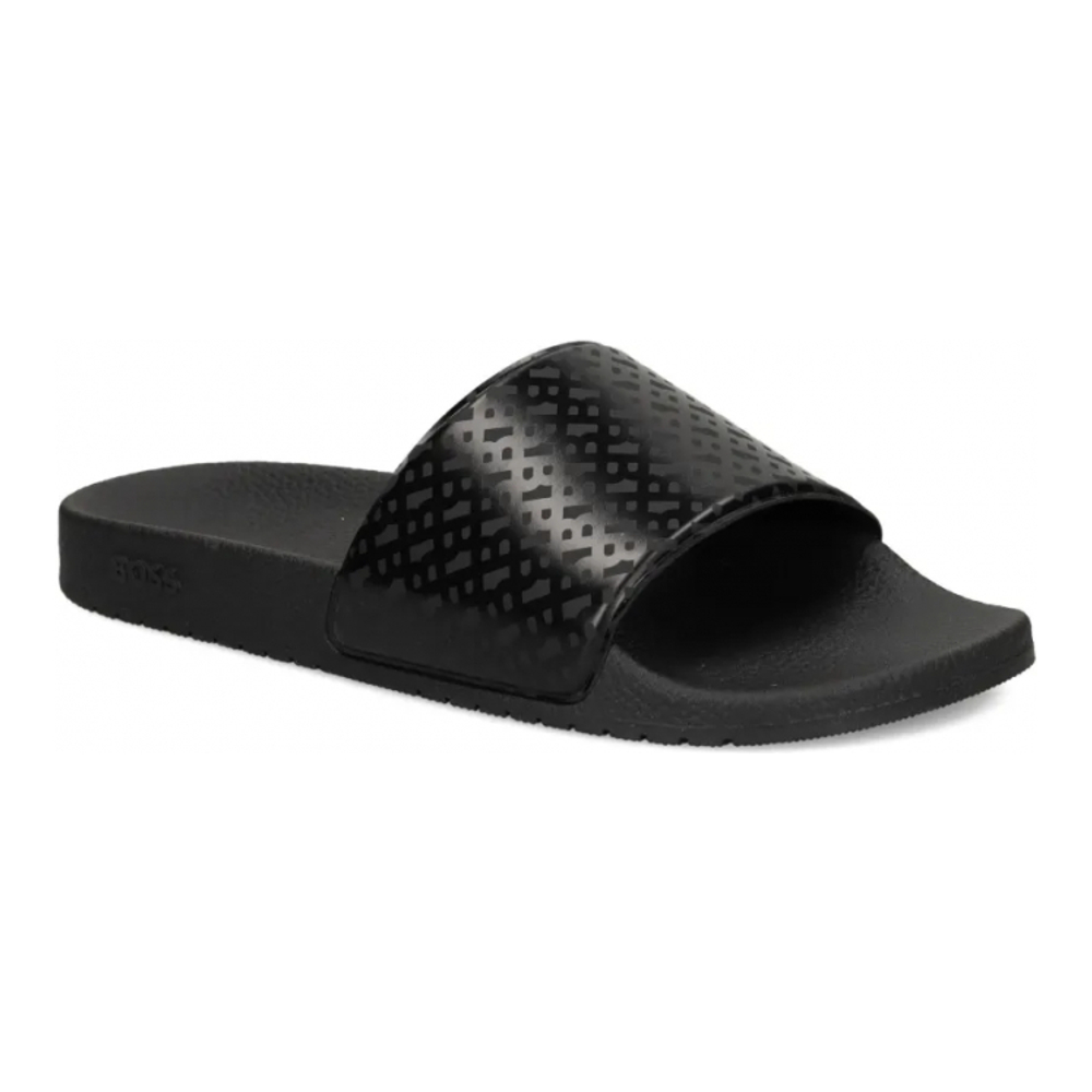 Men's 'Logo-Pattern' Slides