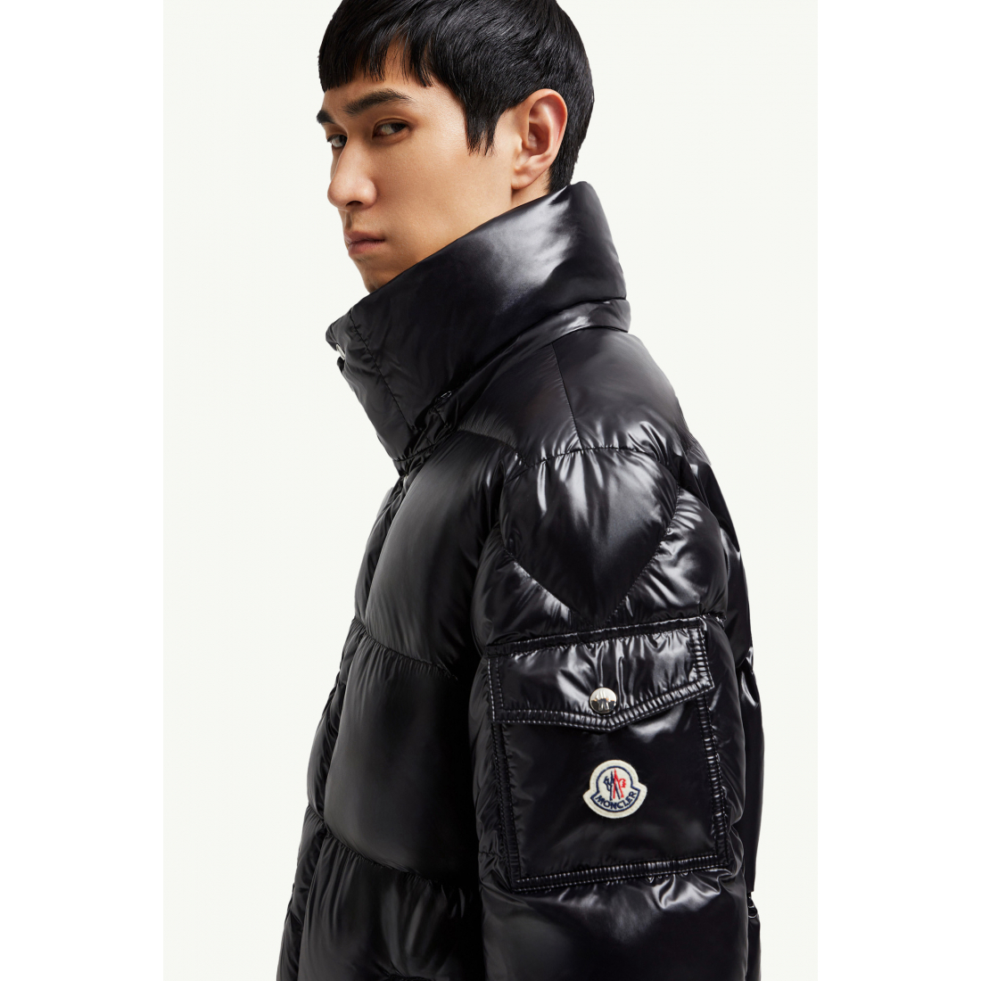 Doudoune en plumes 'Hanoverian Hooded Square-Quilted Long' pour Hommes