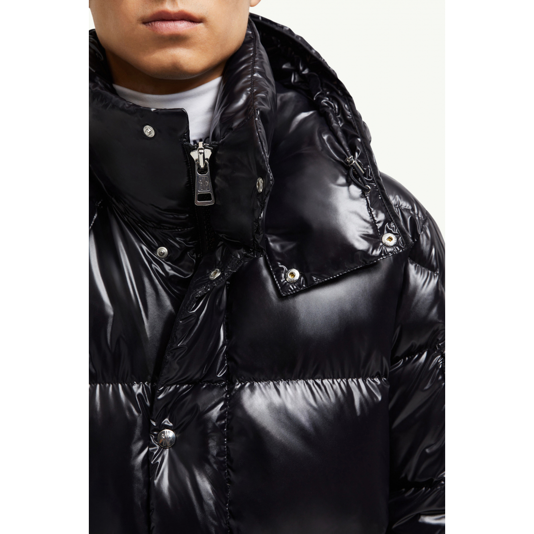 Doudoune en plumes 'Hanoverian Hooded Square-Quilted Long' pour Hommes