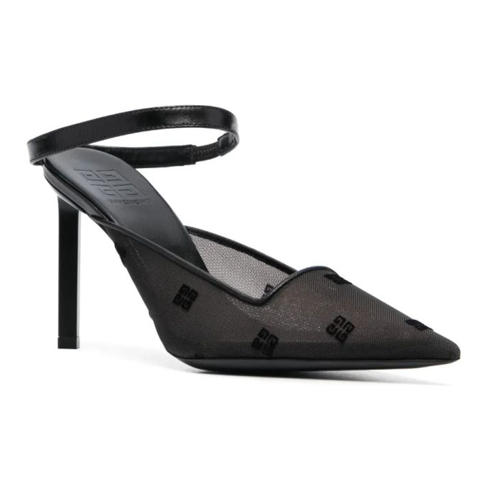 Women's 'Logo-Embroidered' High Heel Mules