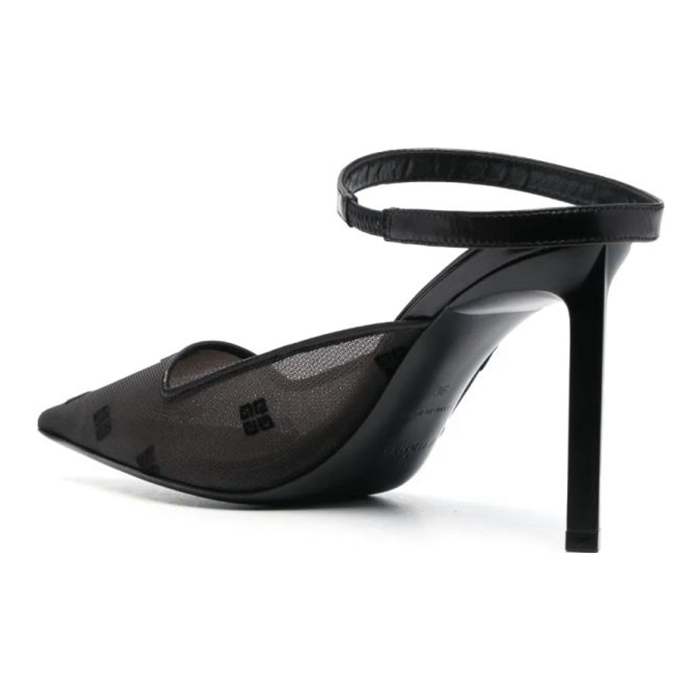 Women's 'Logo-Embroidered' High Heel Mules