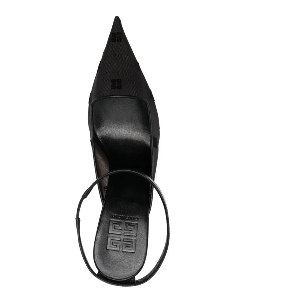 Women's 'Logo-Embroidered' High Heel Mules