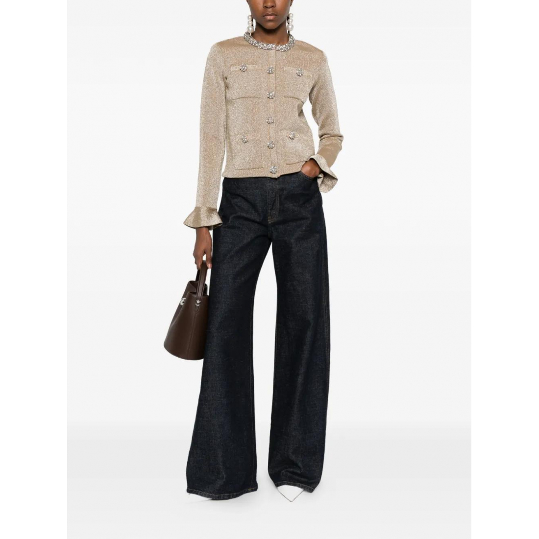 Women's 'Crystal Trim' Cardigan