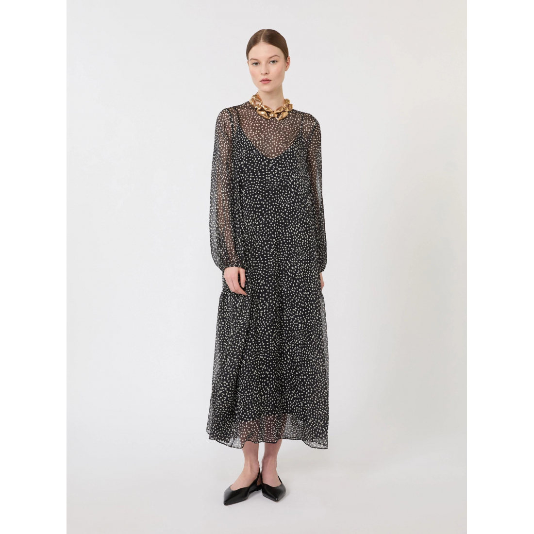 Women's 'Printed' Long-Sleeved Dress