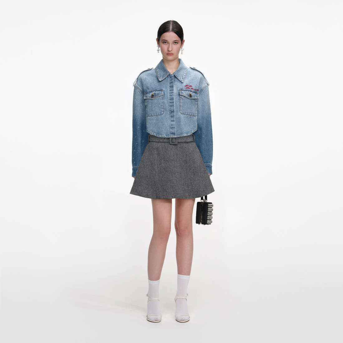 'Rhinestone' Hemd für Damen