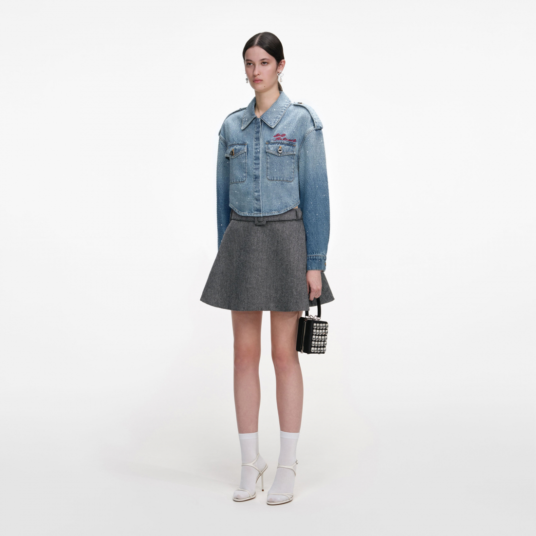 'Rhinestone' Hemd für Damen