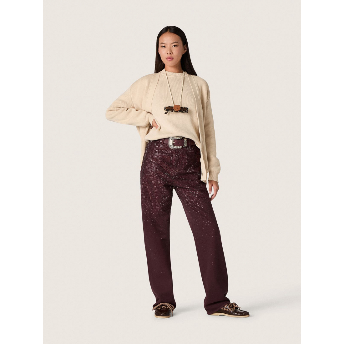 Women's 'Denim With Gradient Crystals' Jeans