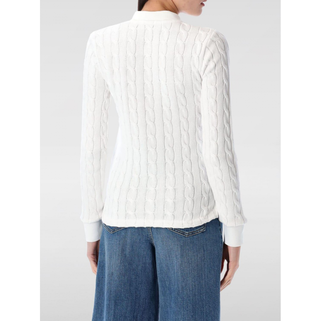 Polo 'Cable Knit' pour Femmes