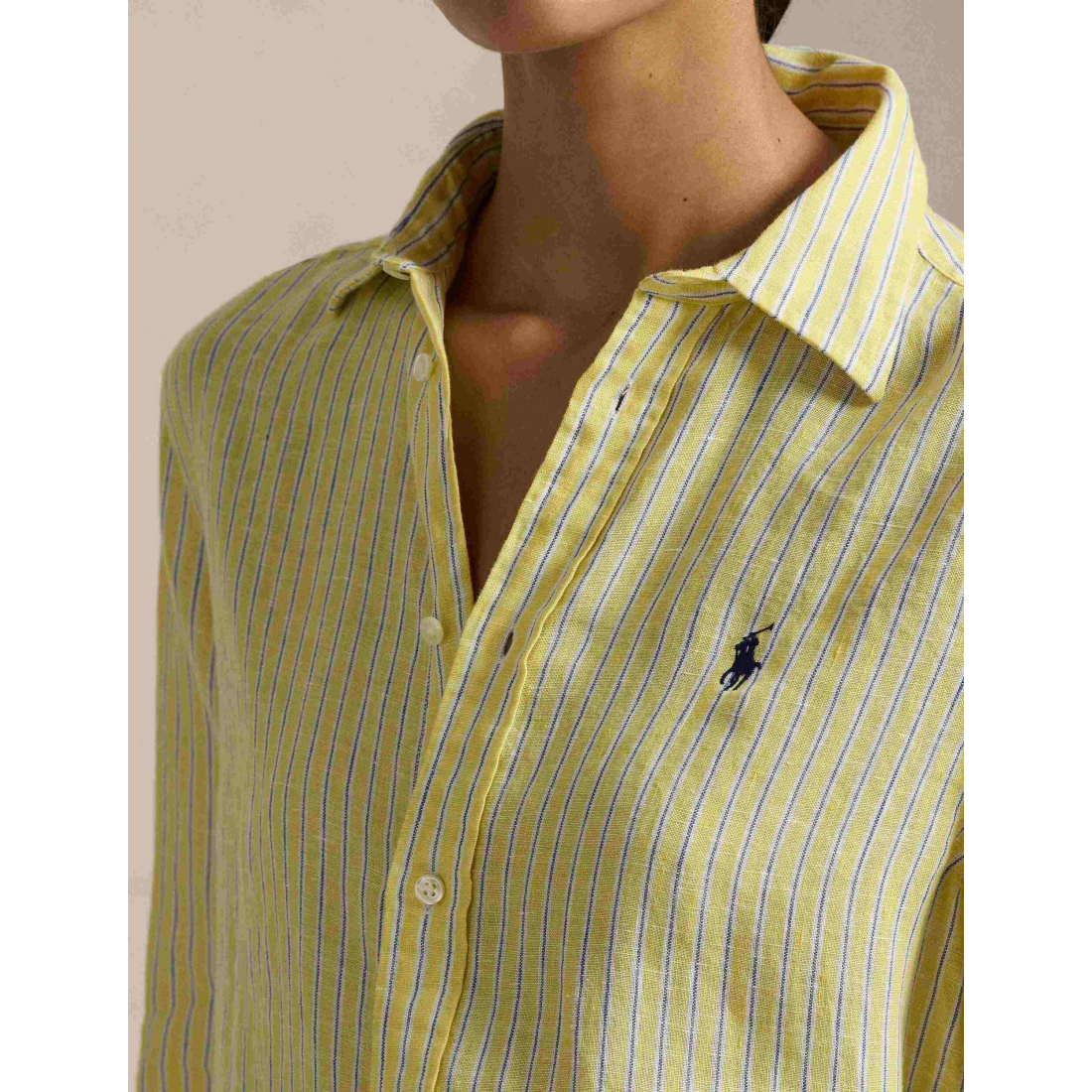 Chemise en lin 'Embroidered' pour Femmes