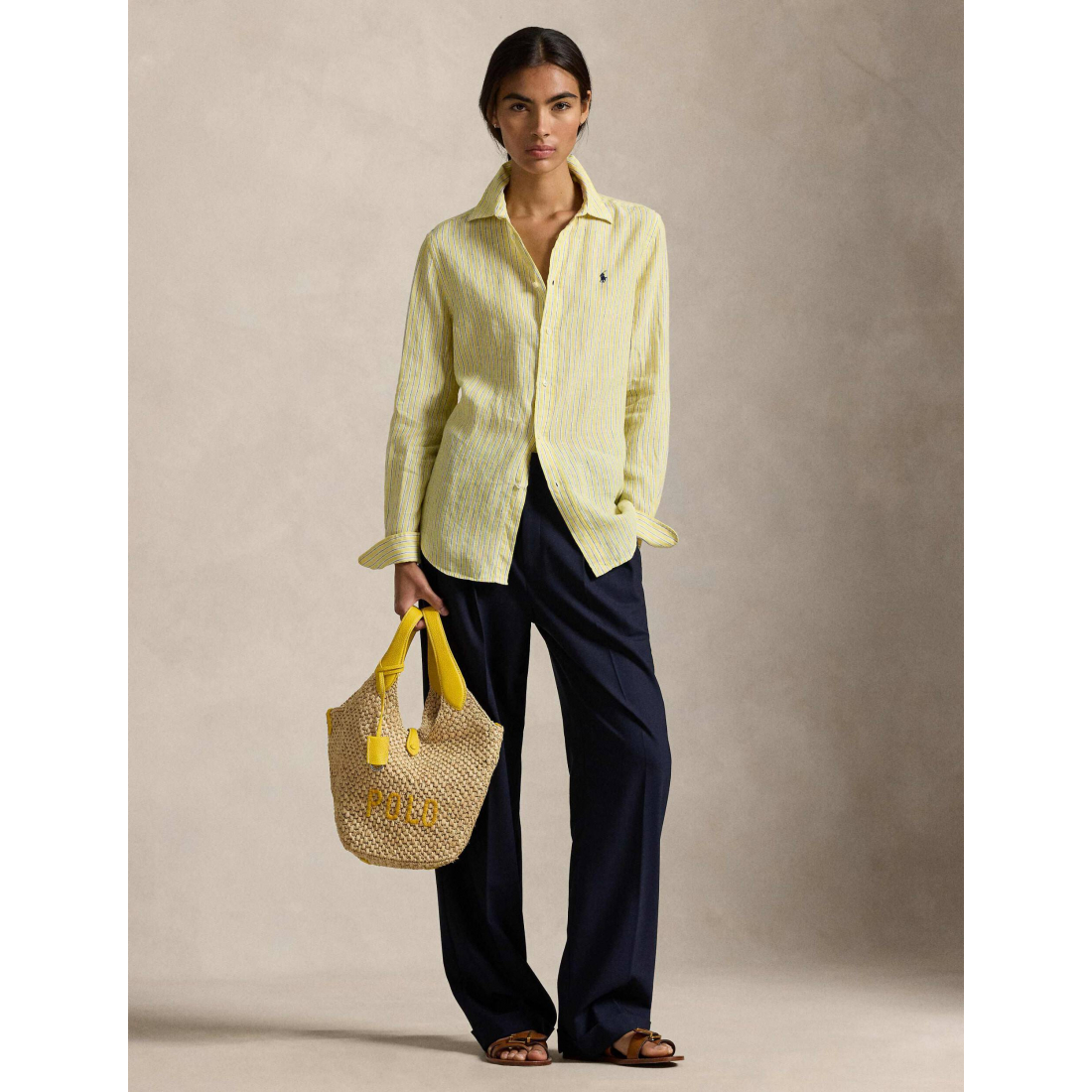 Chemise en lin 'Embroidered' pour Femmes