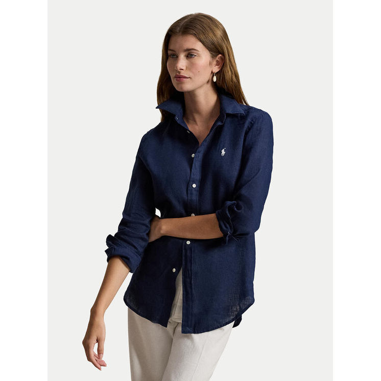 Chemise en lin 'Long-Sleeve' pour Femmes