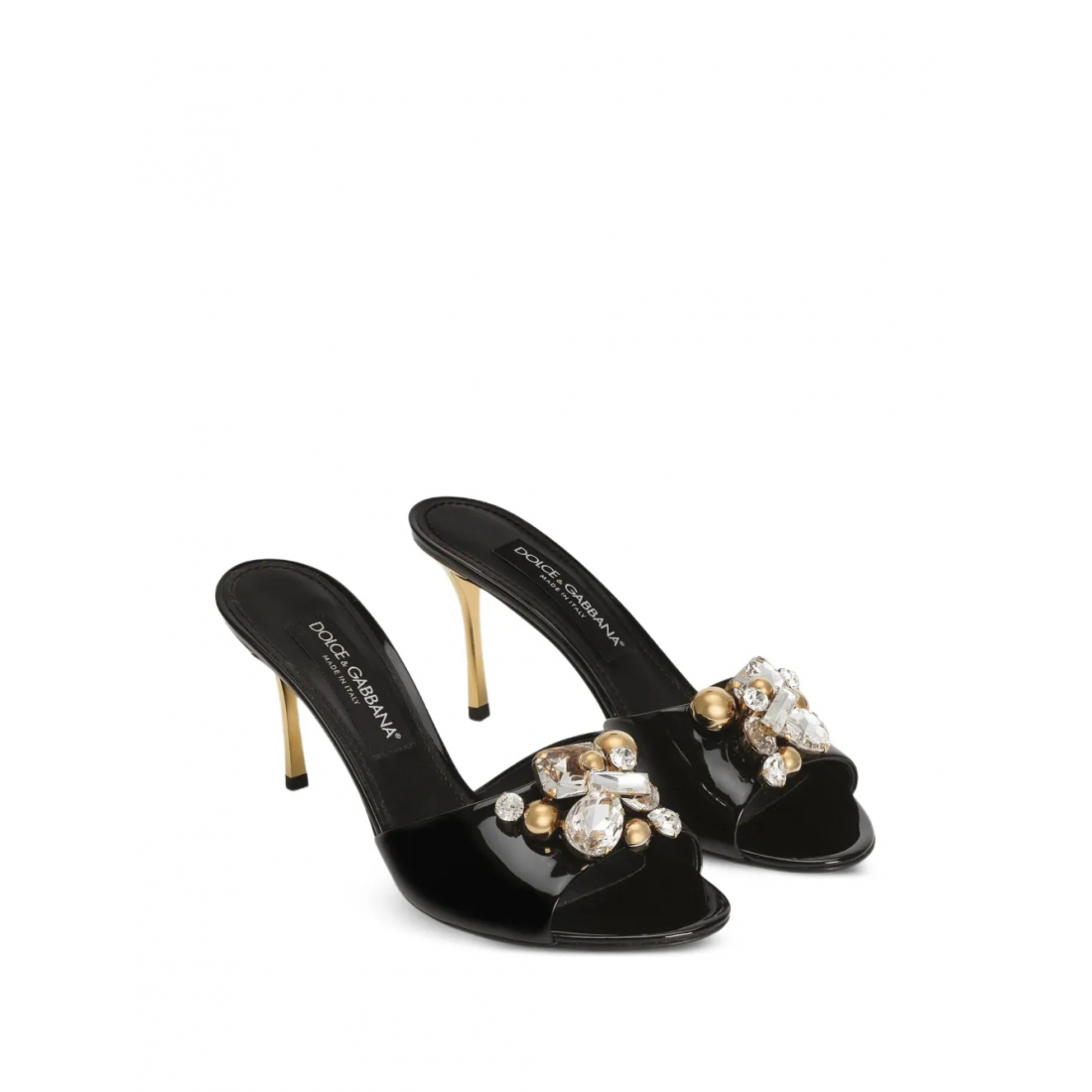 Women's 'Crystal-Embellished Heeled' Mules