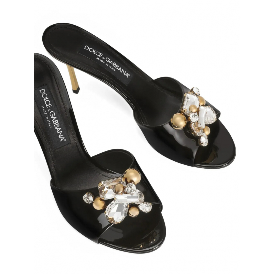 Women's 'Crystal-Embellished Heeled' Mules