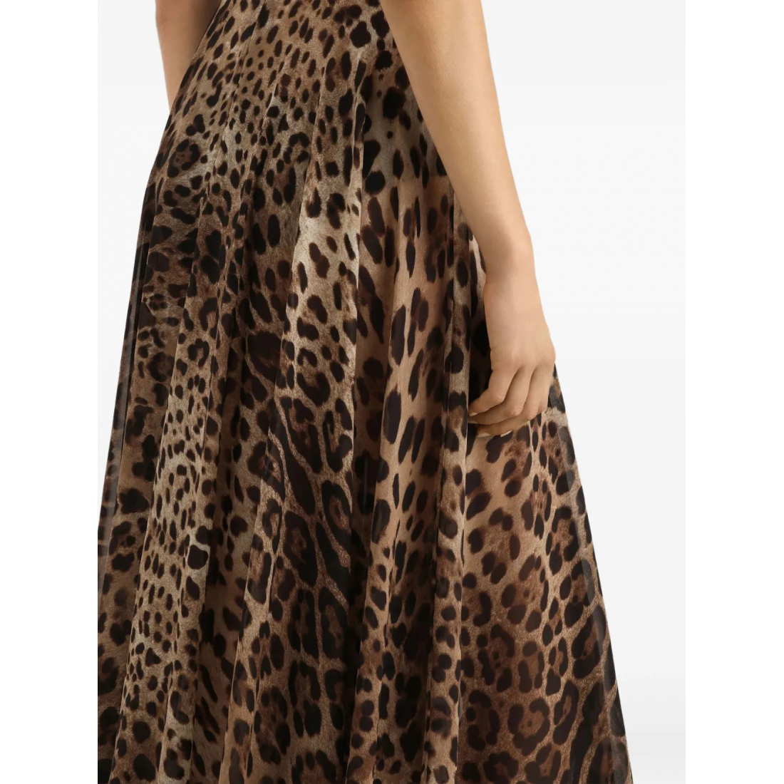 Women's 'Leopard-Print' Midi Skirt