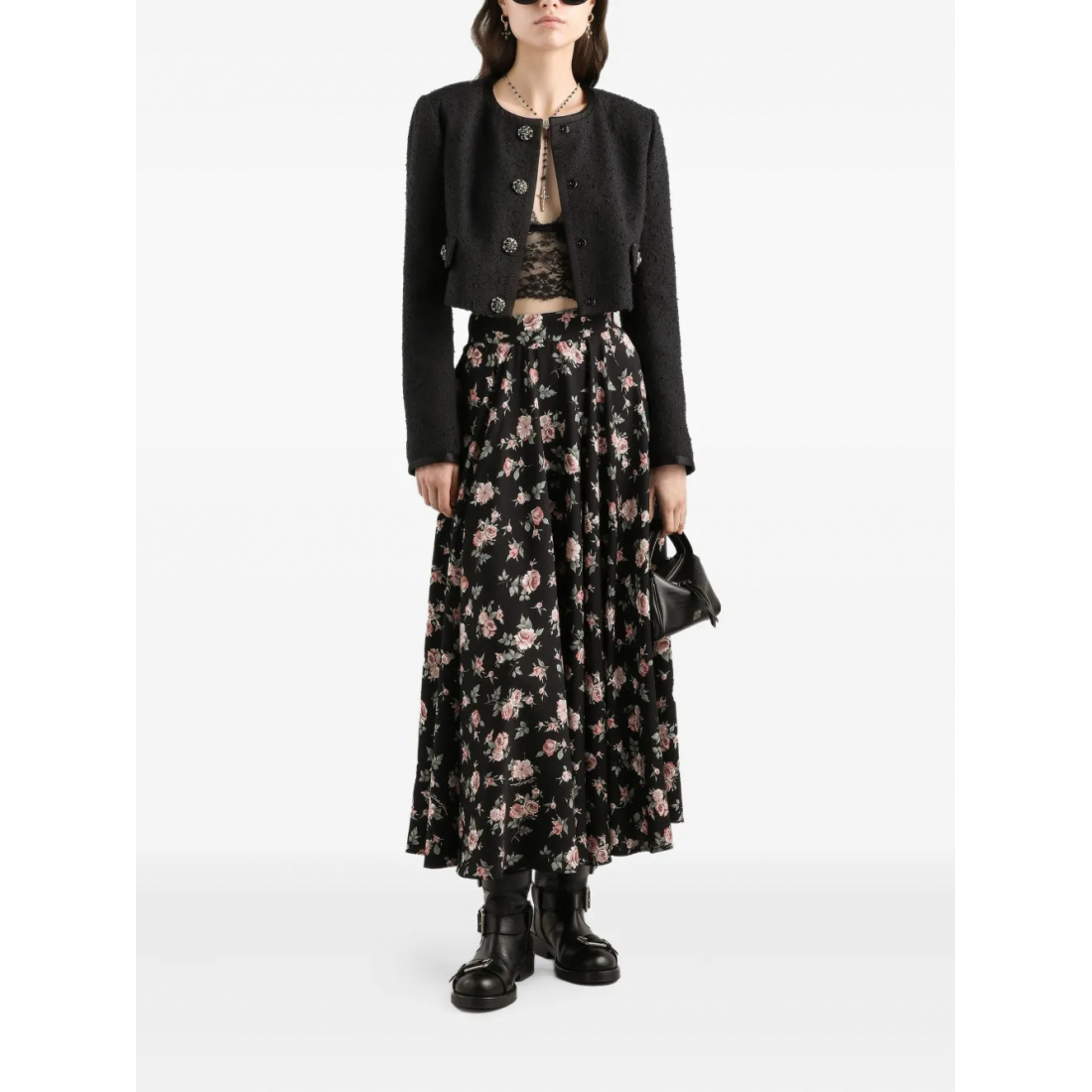 Women's 'Floral-Print' Midi Skirt