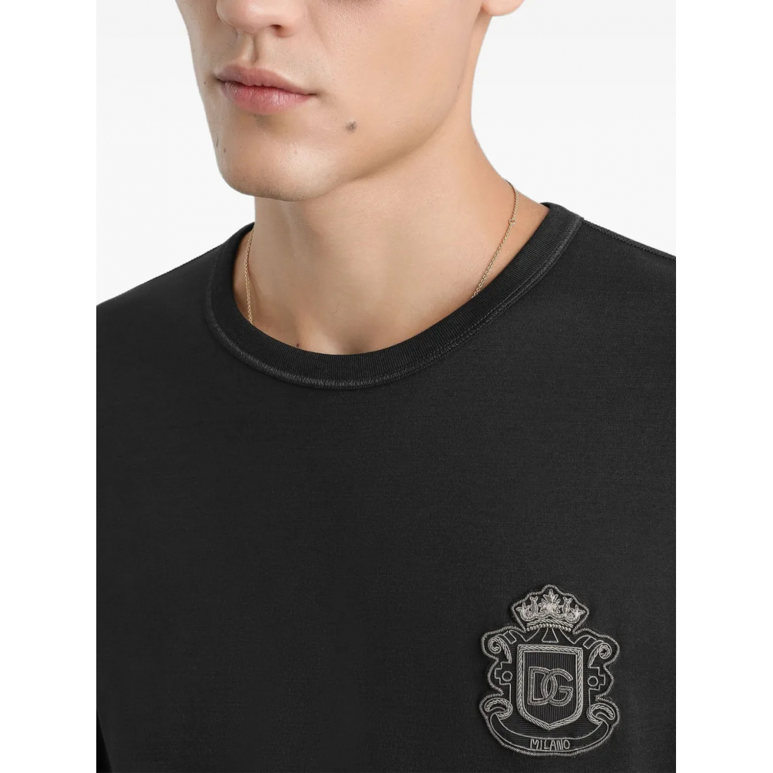 Men's 'Crest-Appliqué' T-Shirt