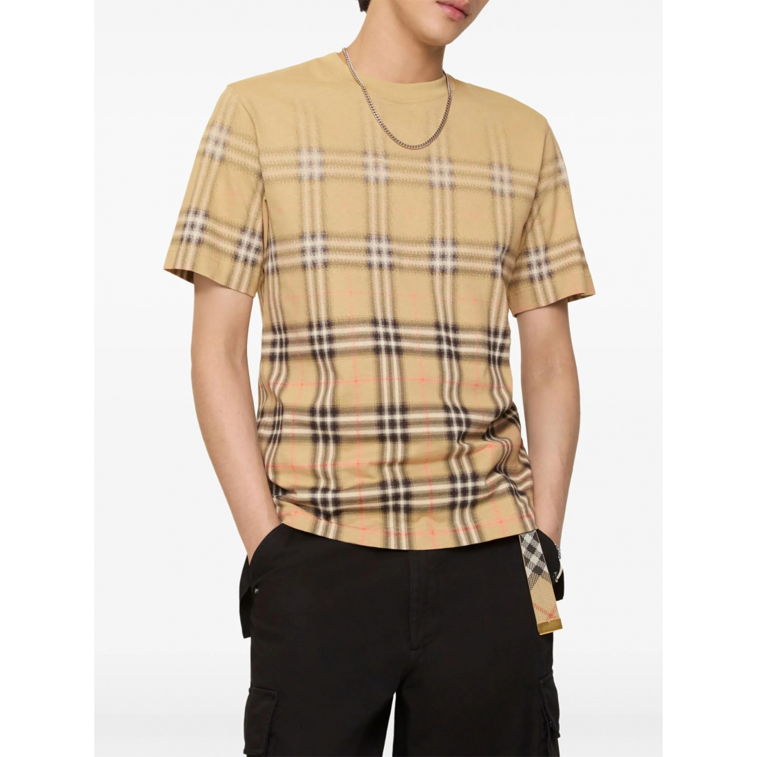 Men's 'Gradient Check' T-Shirt