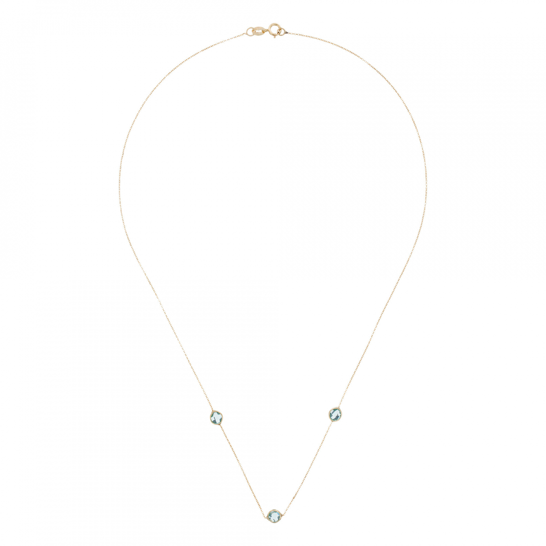 GOLD & TOPAZ NECKLACE