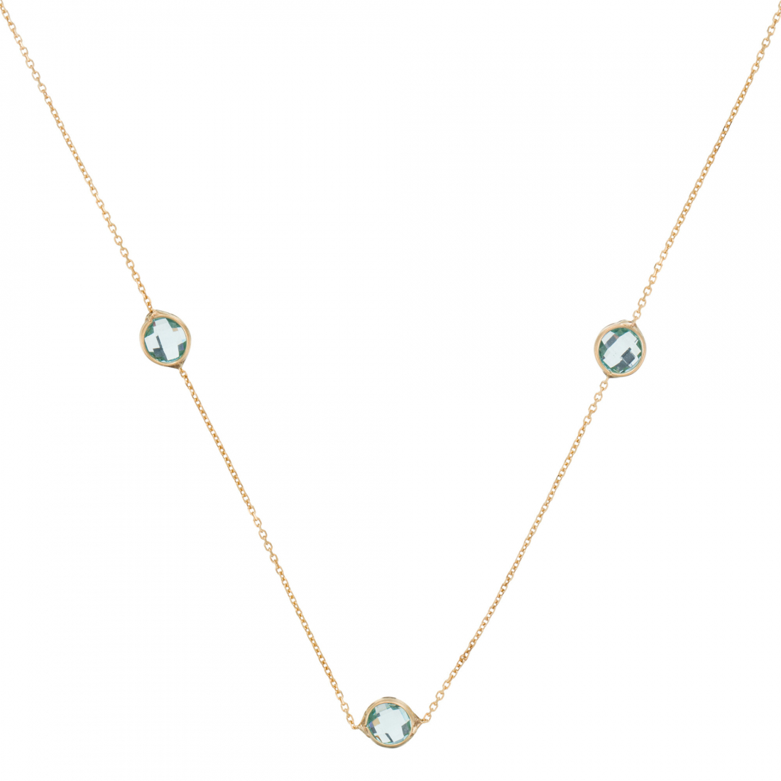 GOLD & TOPAZ NECKLACE