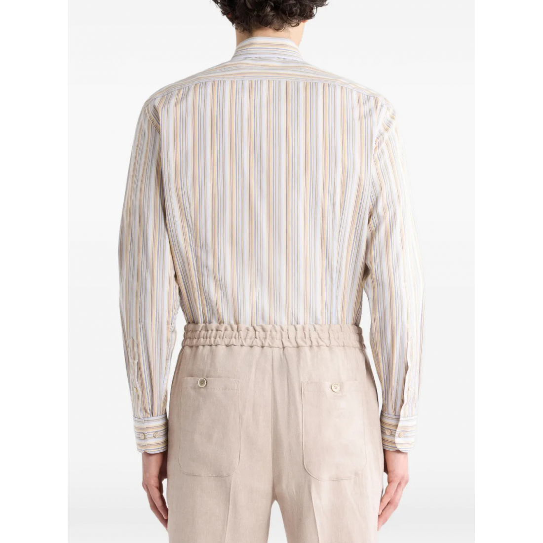 Men's 'Striped Pegaso-Embroidered' Shirt