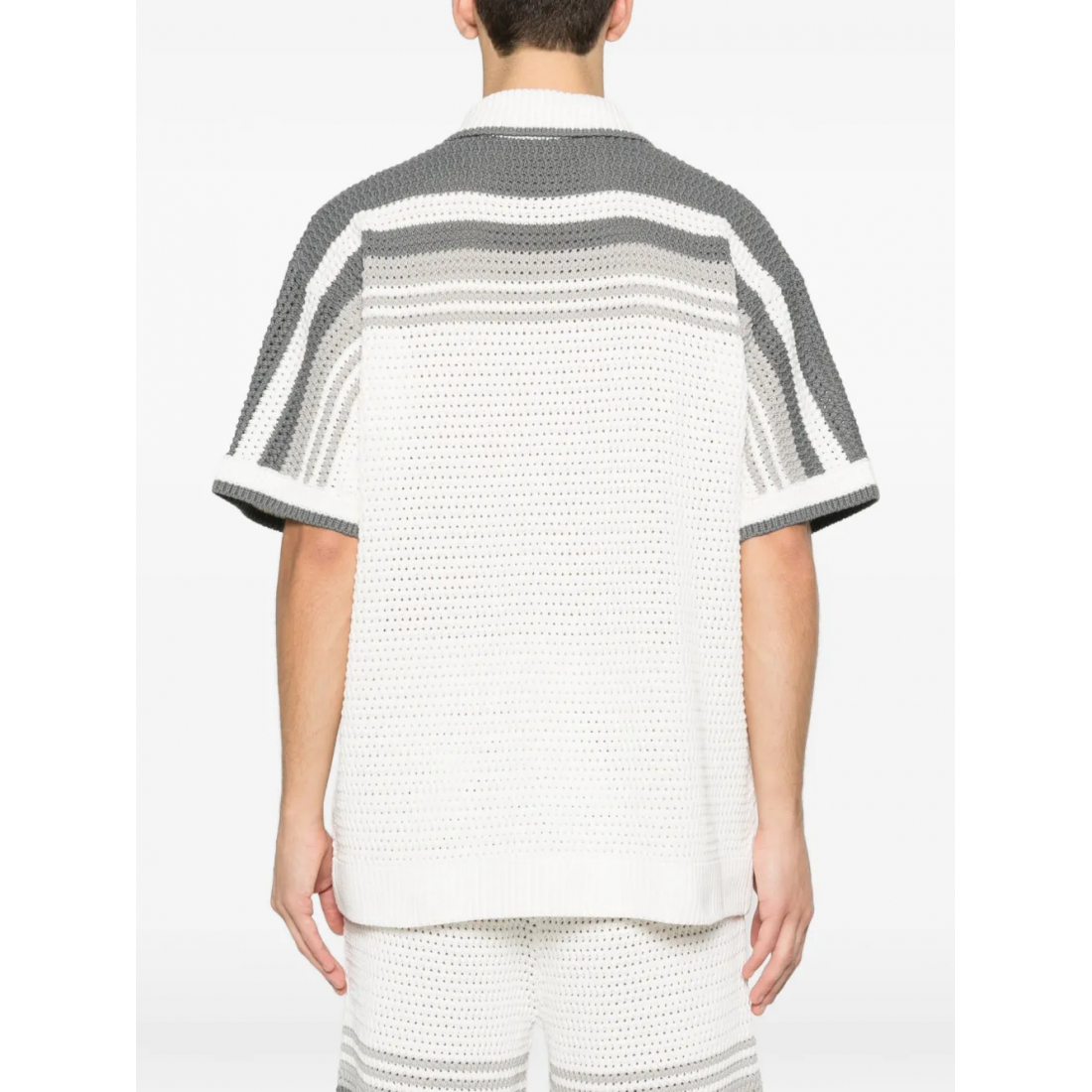 Men's 'Striped Crochet' Short sleeve shirt