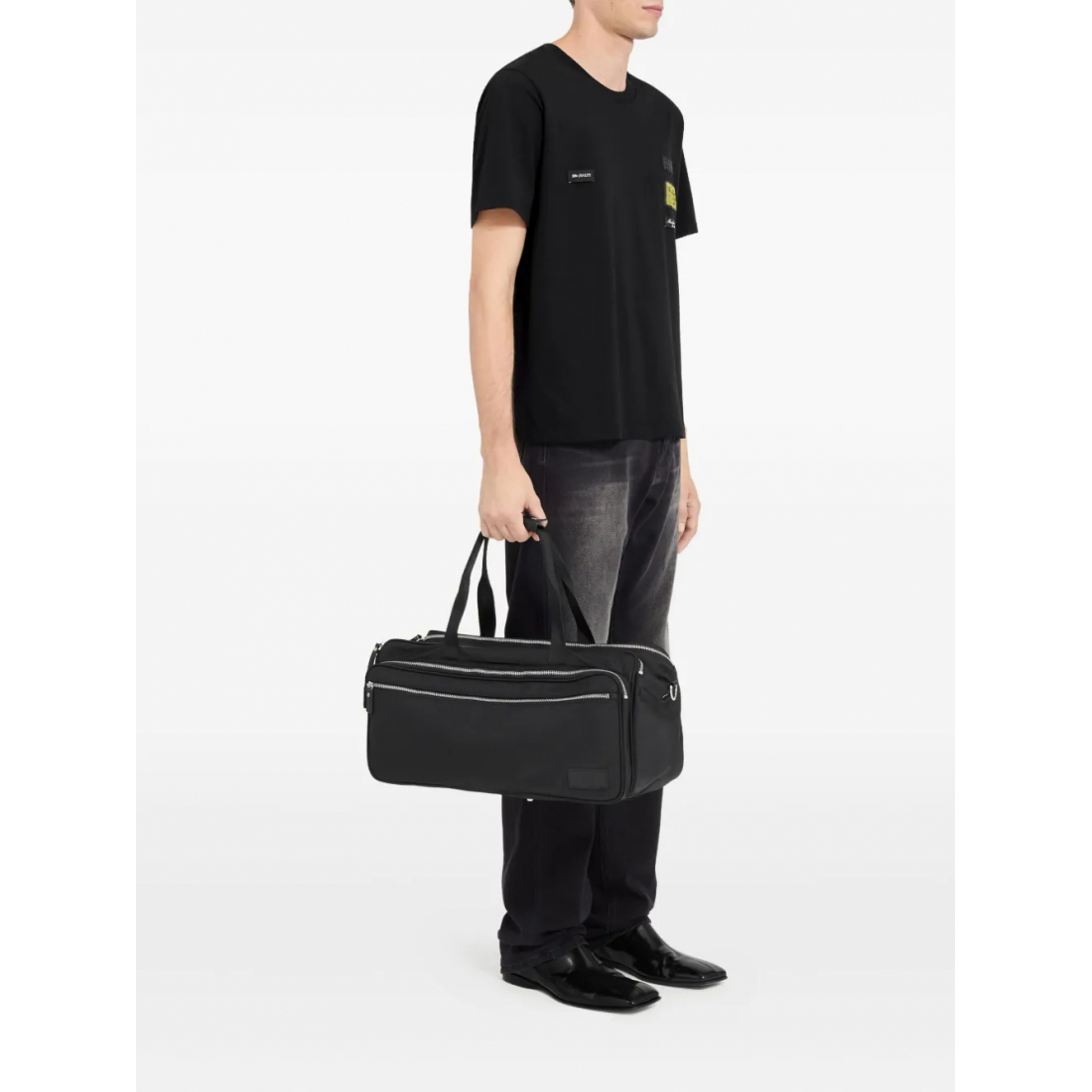 T-shirt 'Patch-Detail' pour Hommes